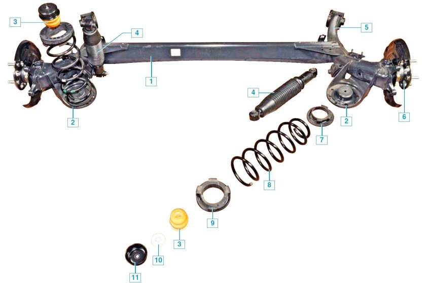 Задняя подвеска Солярис 2