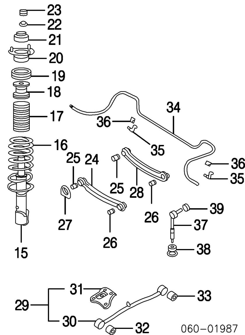 Передняя подвеска Хендай акцент ТАГАЗ