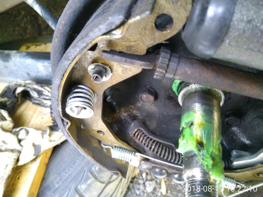 Задняя тормозная система Матиз 0.8