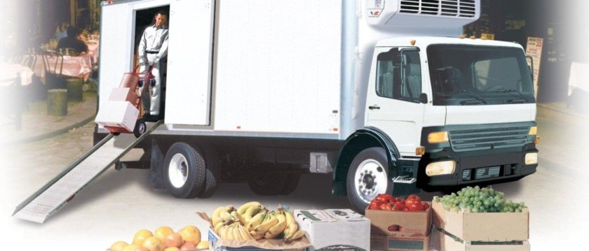 Грузовая машина для продуктов