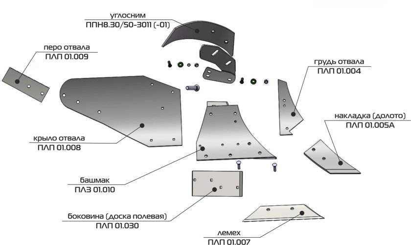 Лемех ПЛП 01.007