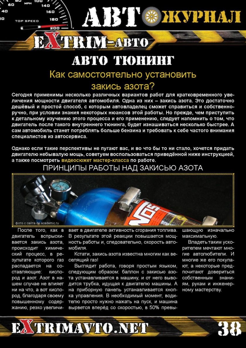 Системы закиси азота как работает