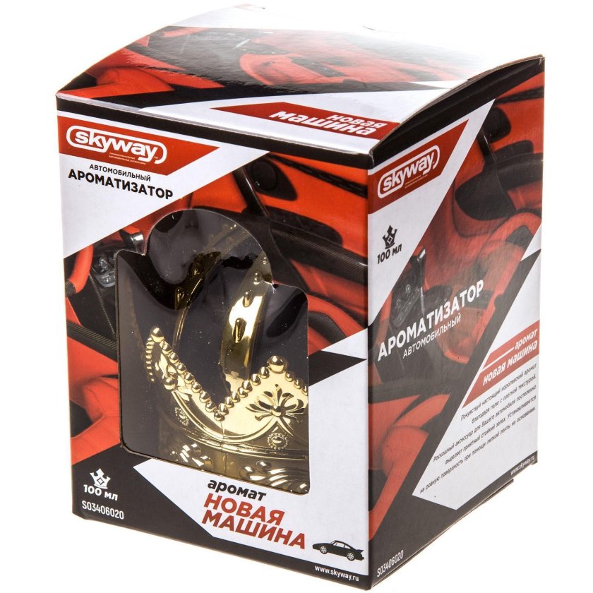 Ароматизатор на панель новая машина SKYWAY корона жидкий