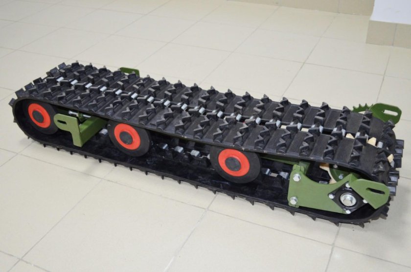 Модуль для мотобуксировщика на 380 гусеница