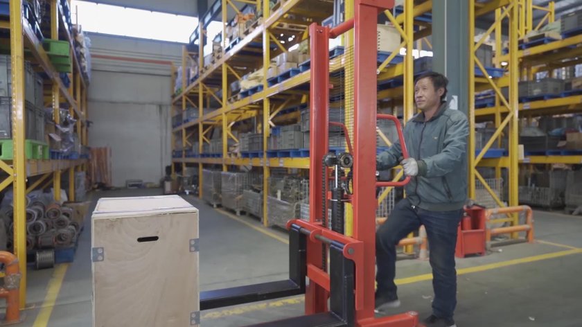 Штабелер ручной фото