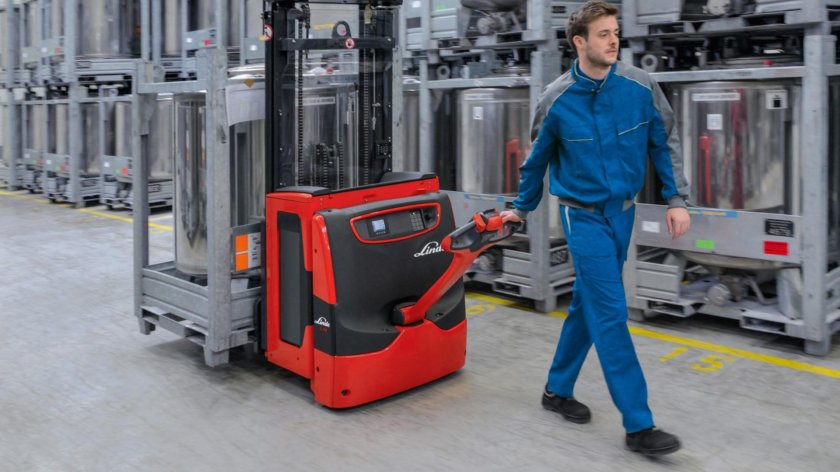 Linde l14 электроштабелер