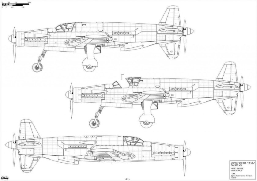 Dornier do 335 чертежи