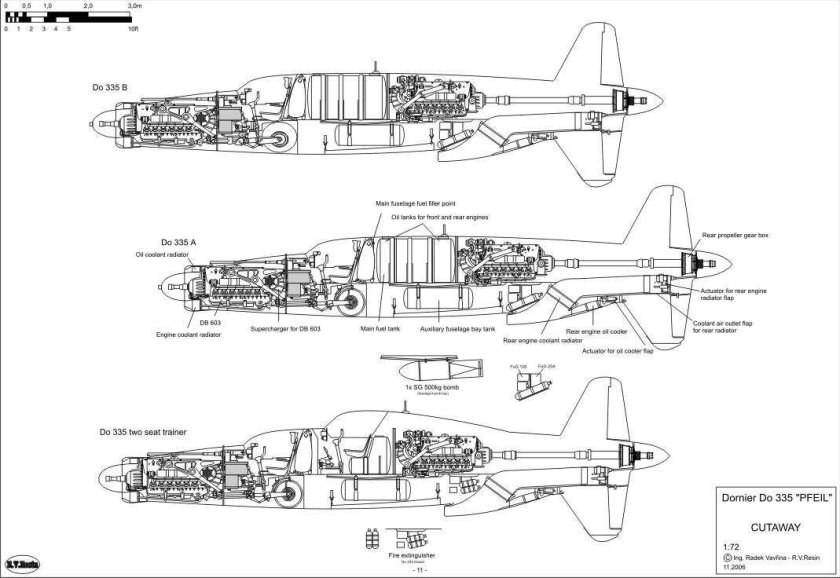 Do 335 Pfeil чертежи