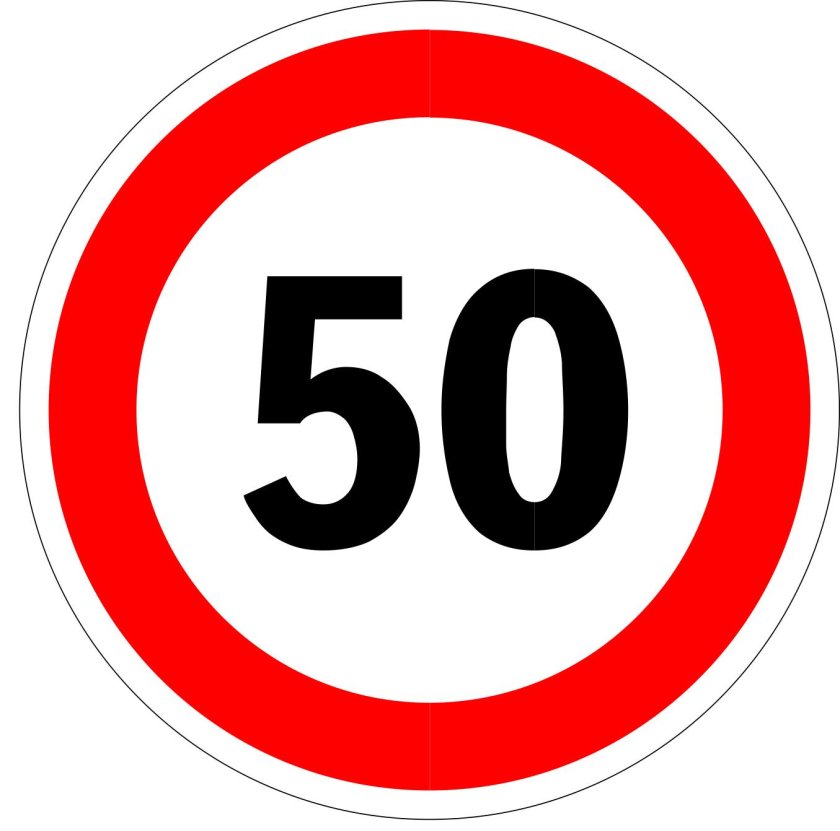 Дорожные знаки ограничение скорости