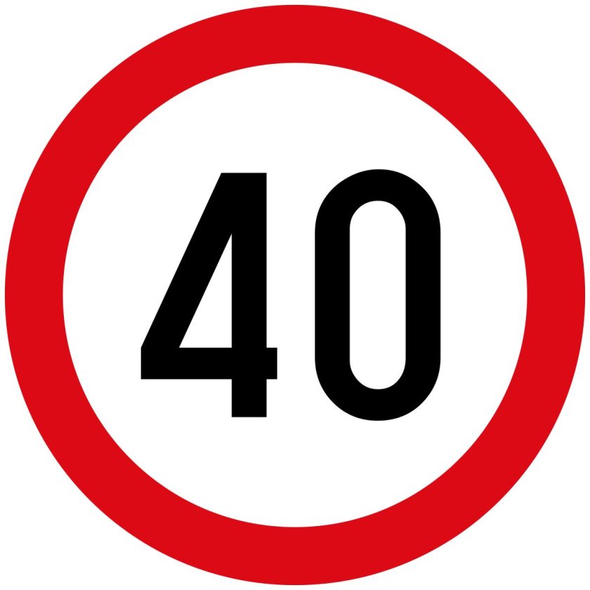 Дорожный знак 3.24 ограничение максимальной скорости