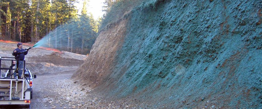 Гидропосев-газона укрепление склонов