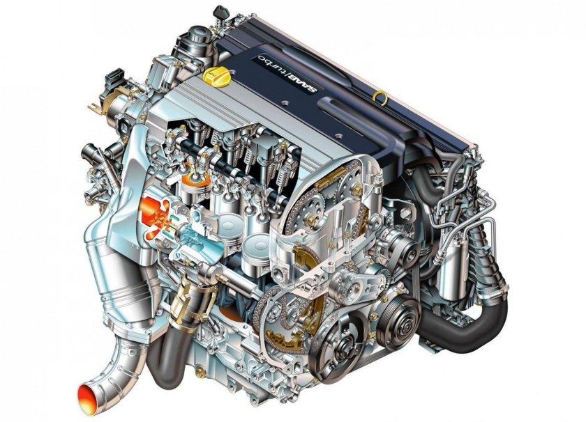 Двигатель Сааб 9-3 2.0 турбо