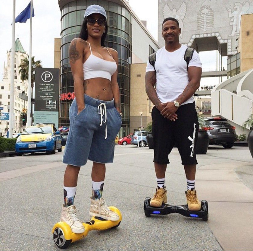 Гироскутер девушка