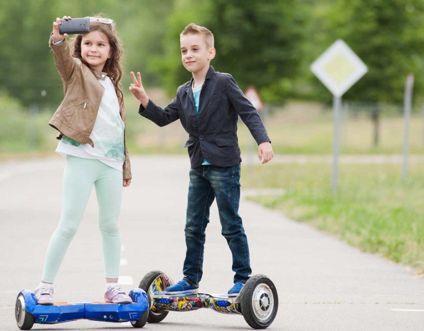 Гироскутер с человеком