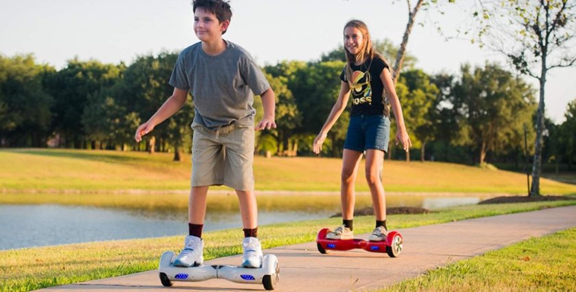 Дети на гироскутерах