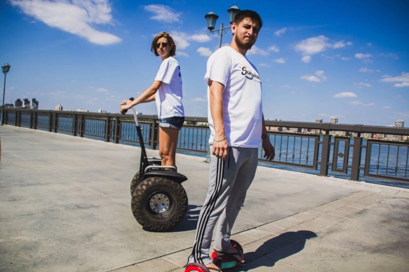 Человек на сигвее