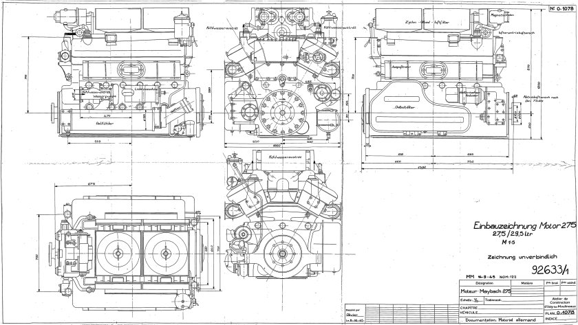 Двигатель Майбах hl 120 TRM