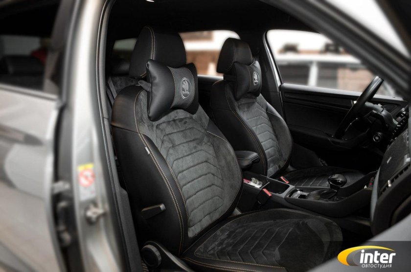 Шкода Калиак на коже наппа