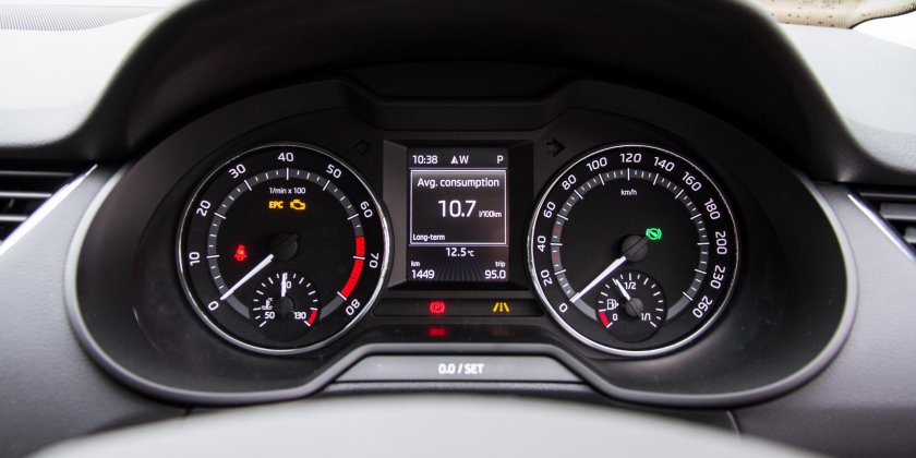 Skoda Octavia 2016 приборная панель