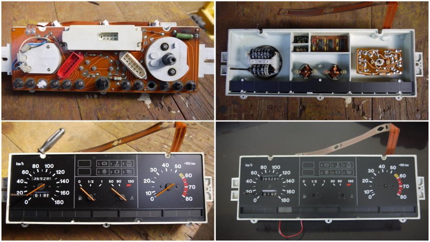 Щиток приборов 2109 сзади