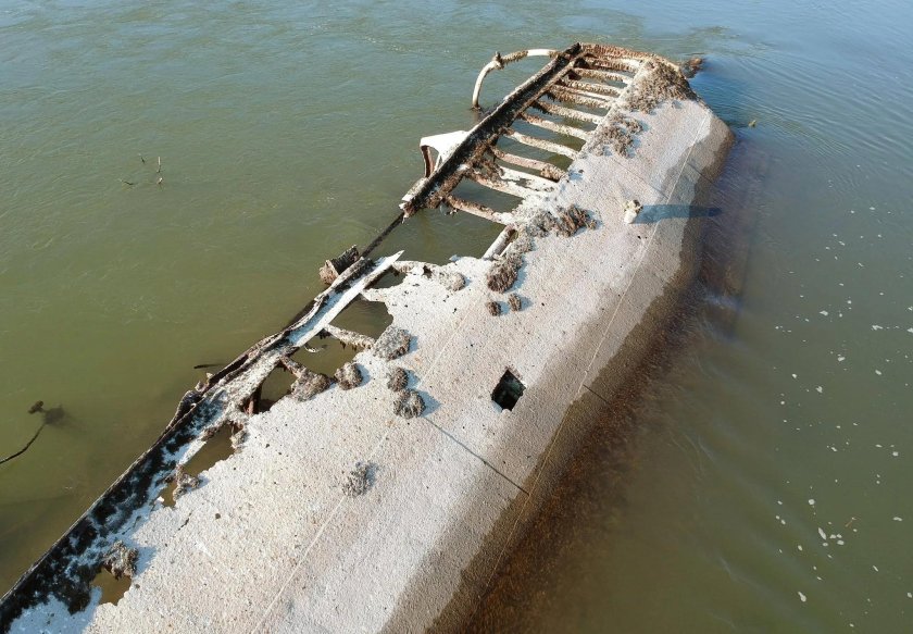 Дунай обмелел 2022