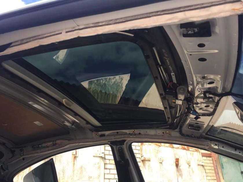 Потолок в алькантару Passat cc