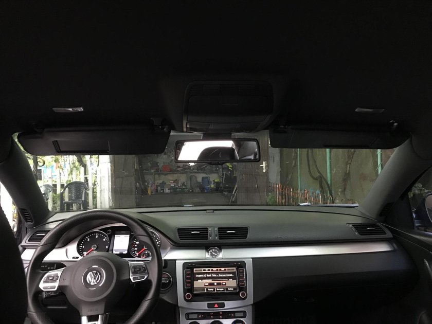 Passat b7 черный потолок