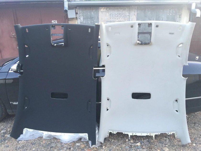 VW Passat b7 чёрный потолок