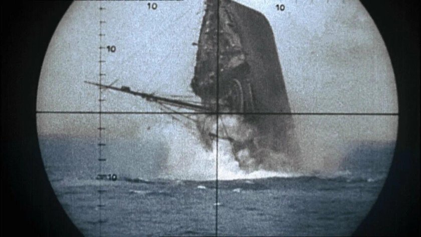 Вид из перископа подводной лодки