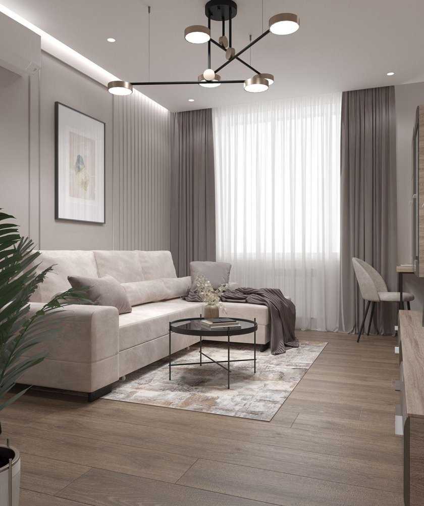 Интерьер в светлых тонах современный стиль