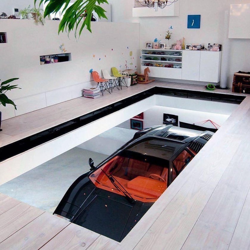 Интерьер гаража