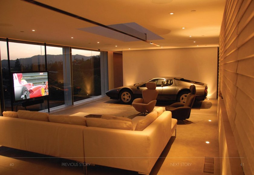 Гараж в гостиной