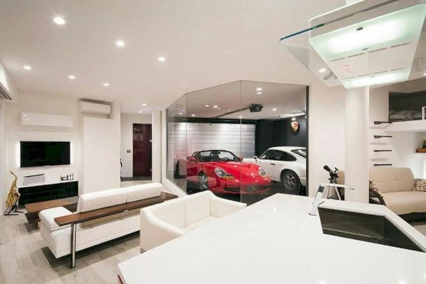 Гараж в гостиной