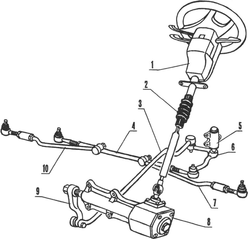 Рулевое управление 3302 схема