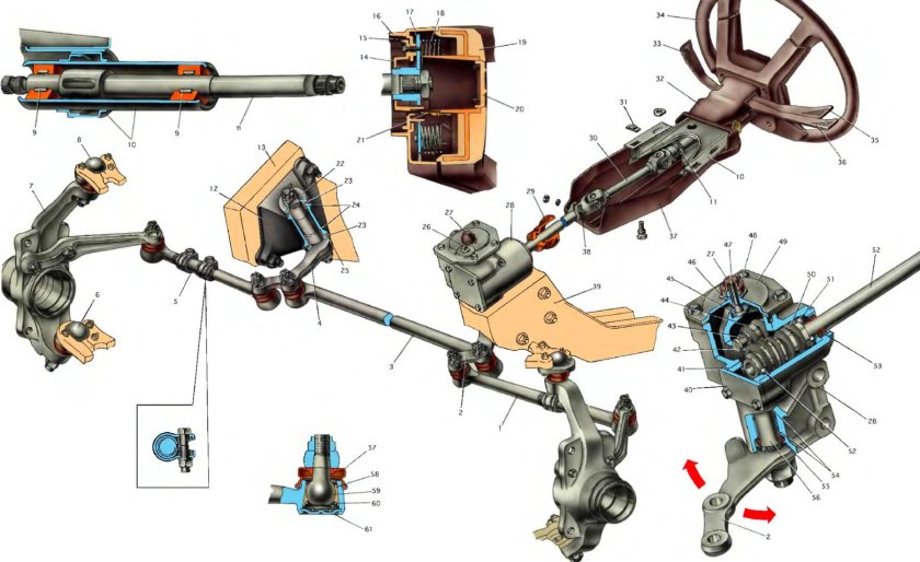Рулевая колонка Нива 21214