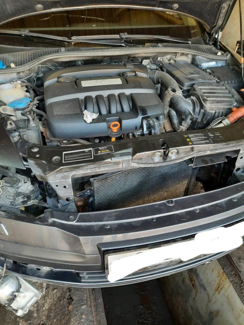 Октавия а5 мойка радиатора