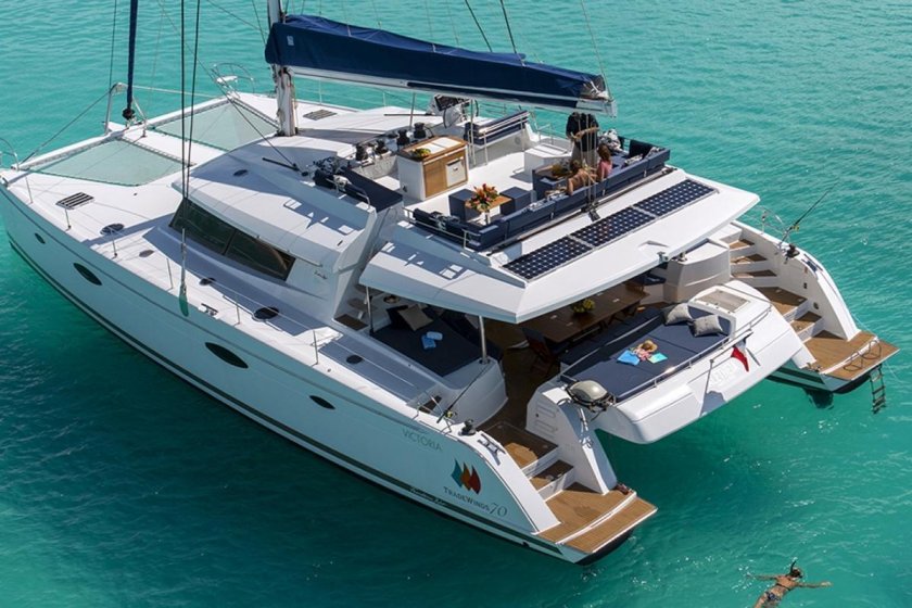 Морские катамараны моторно- парусный