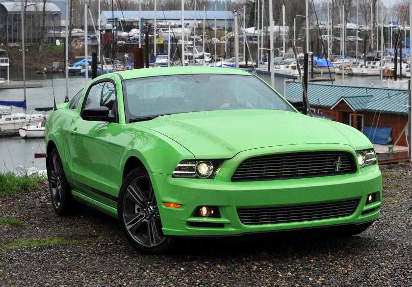 Форд Мустанг 2015 зеленый