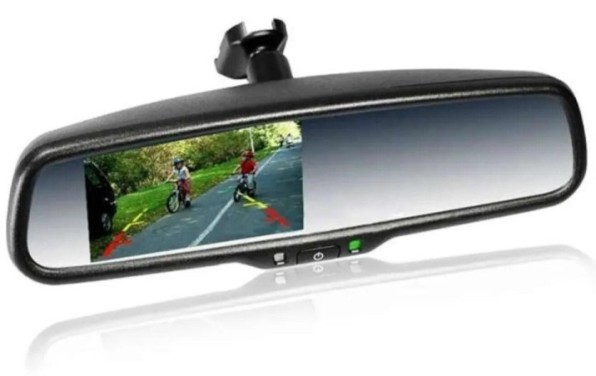 Зеркало заднего вида с монитором Мицубиси