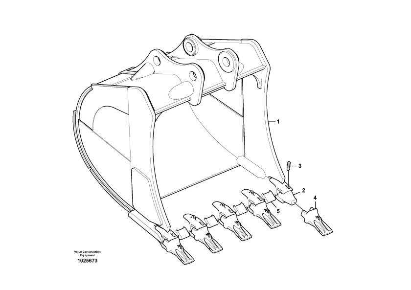 Чертеж ковша экскаватора ew1400