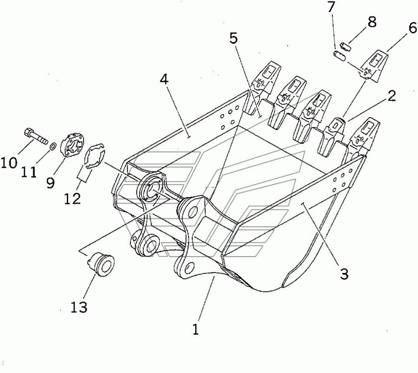 208-70-14152 Коронка ковша