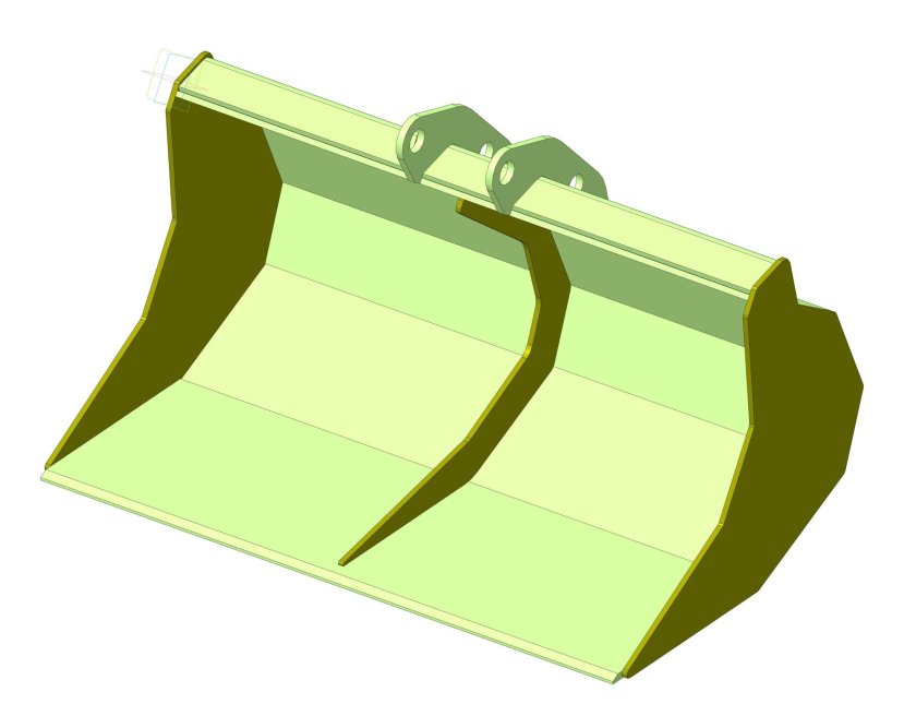 Планировочный ковш на миниэкскаватор