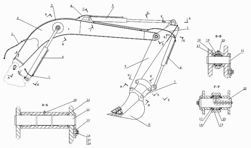 Рукоять ЕК-12 экскаватор