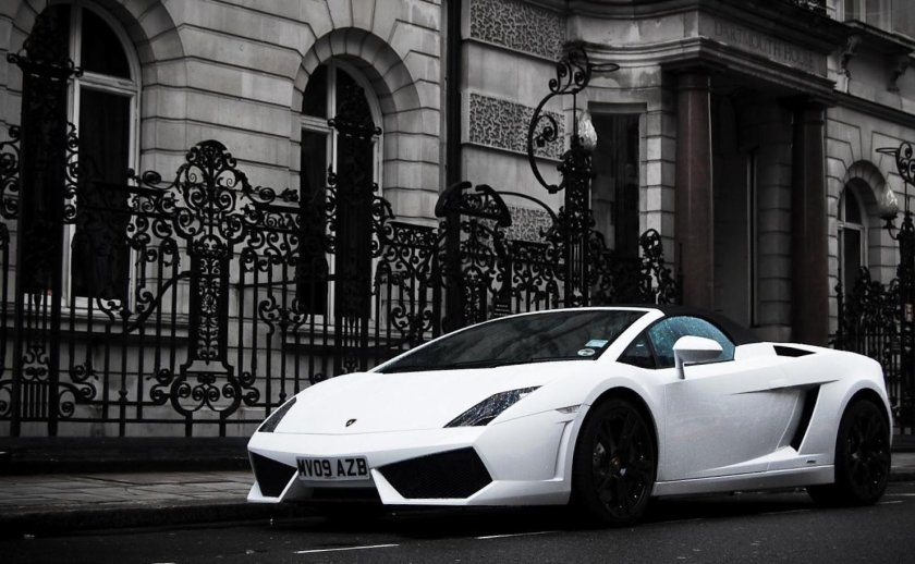 Ламборджини Галлардо белая