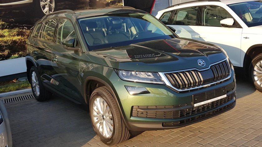 Skoda Kodiak зеленый