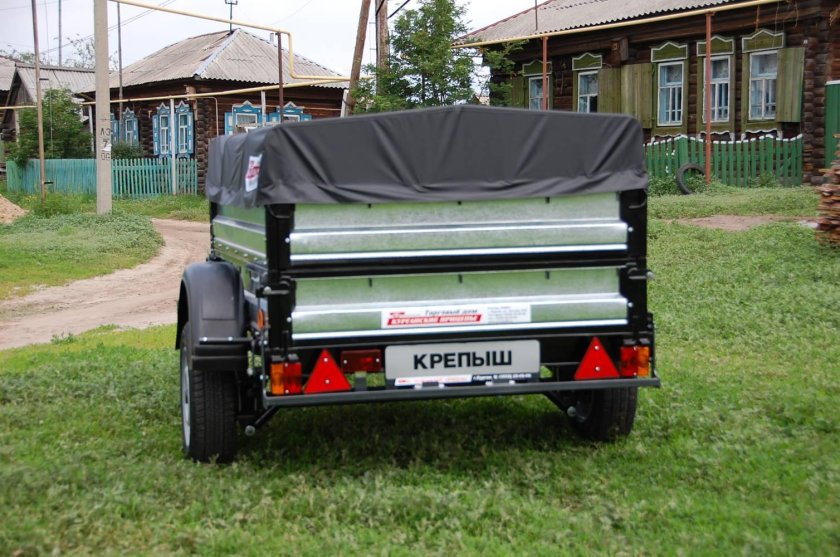 Прицеп 821303 "Крепыш 2 доп борт+тент 0.25