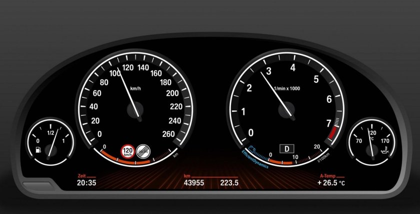 БМВ f10 спидометр