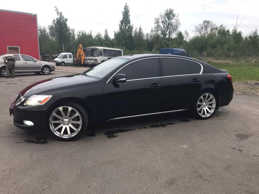 Лексус gs300 черный тонированный