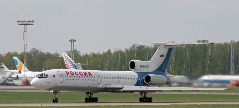 Ту 154 Дагестанских авиалиний в Домодедово