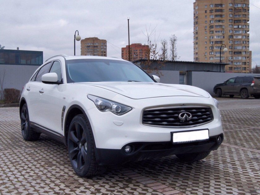 Infiniti fx37 белый